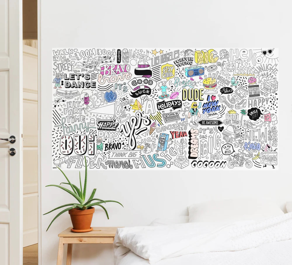 POSTER XXL PARA COLOREAR