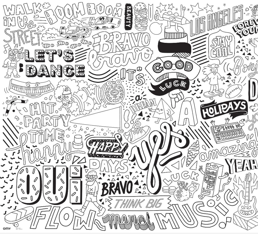 POSTER XXL PARA COLOREAR