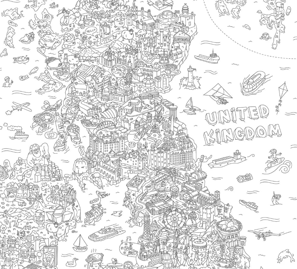 POSTER XXL PARA COLOREAR
