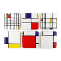Posavasos, juego de 6, composición Mondriaan