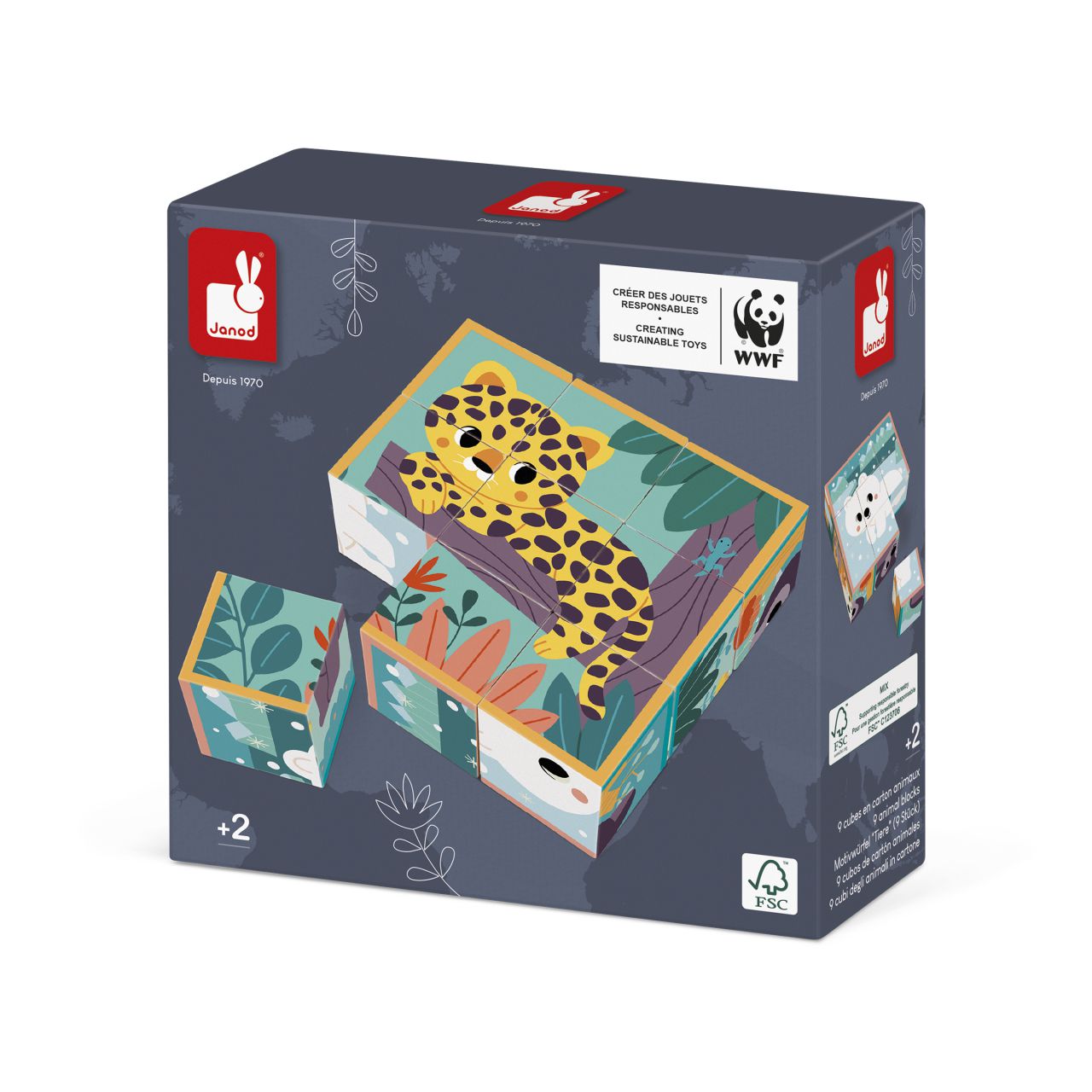 Cubos de Cartón Animales WWF®