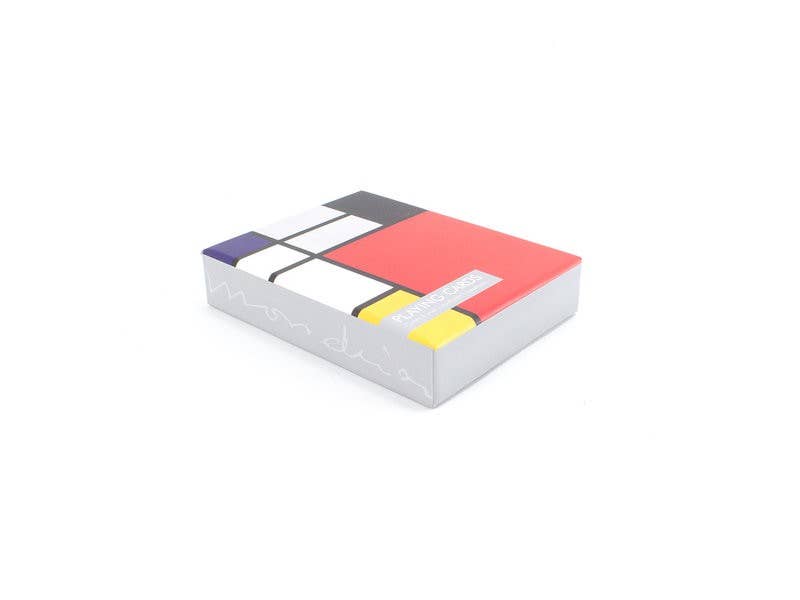 2 juegos de cartas en caja de regalo, Mondrian