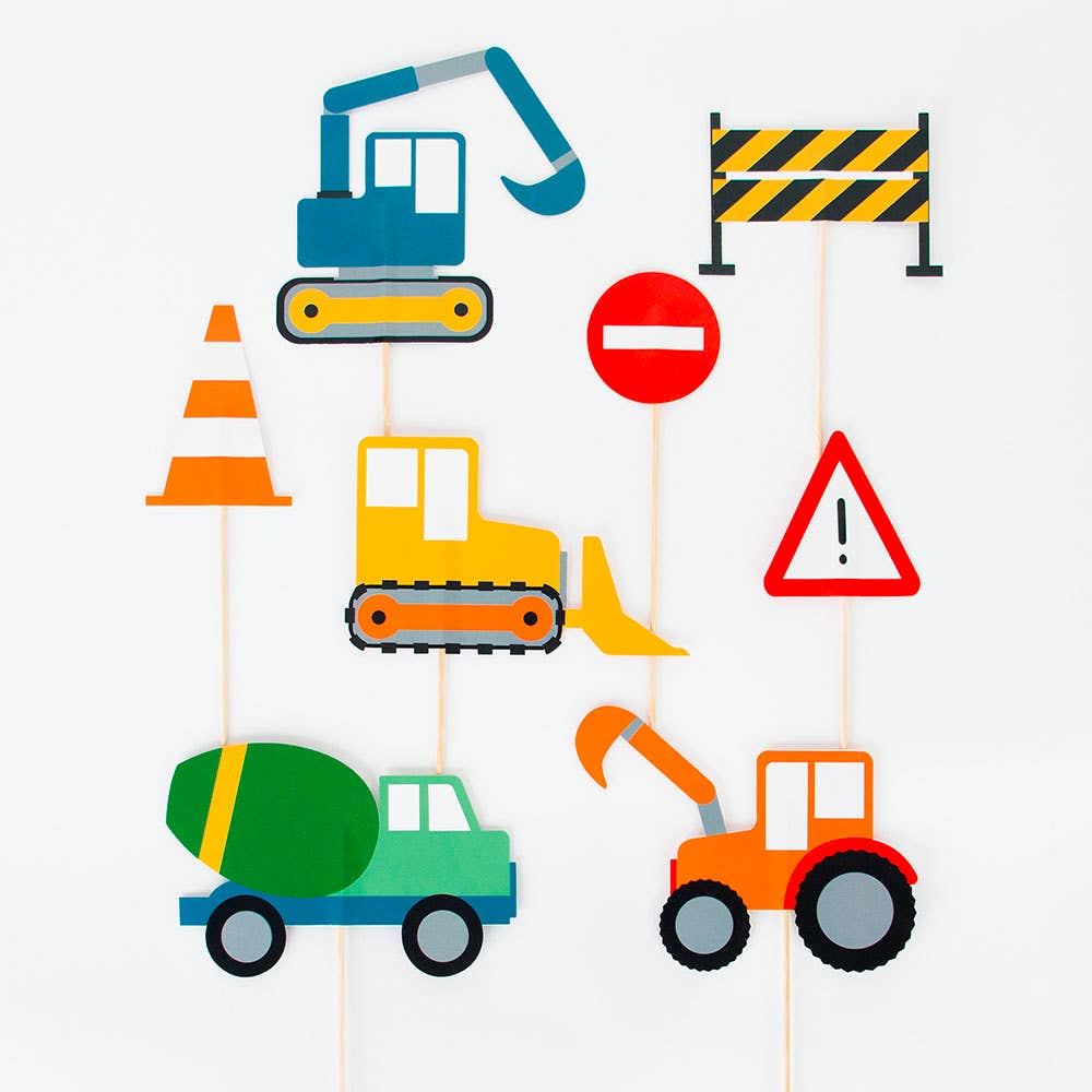 TOPPER PASTEL CONSTRUCCIÓN