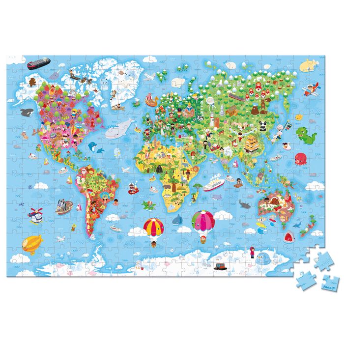 Puzle Atlas Mundial