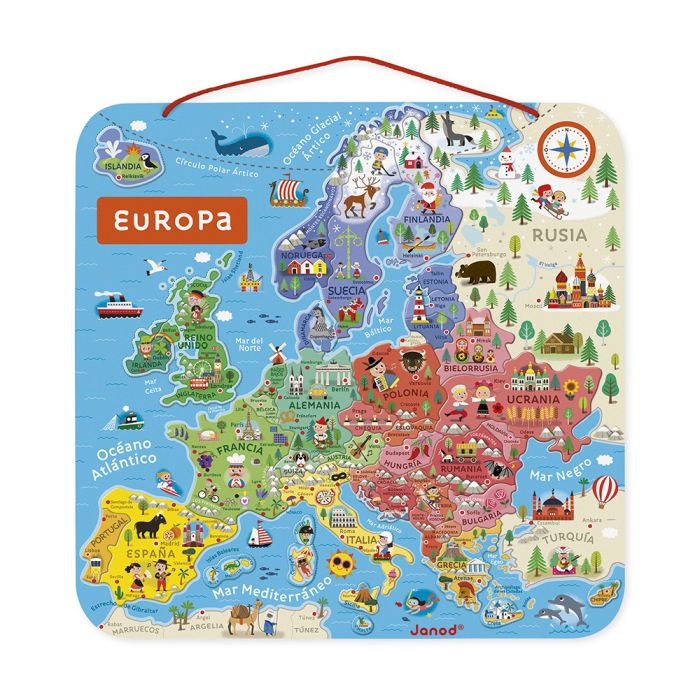 Mapa de Europa Magnético