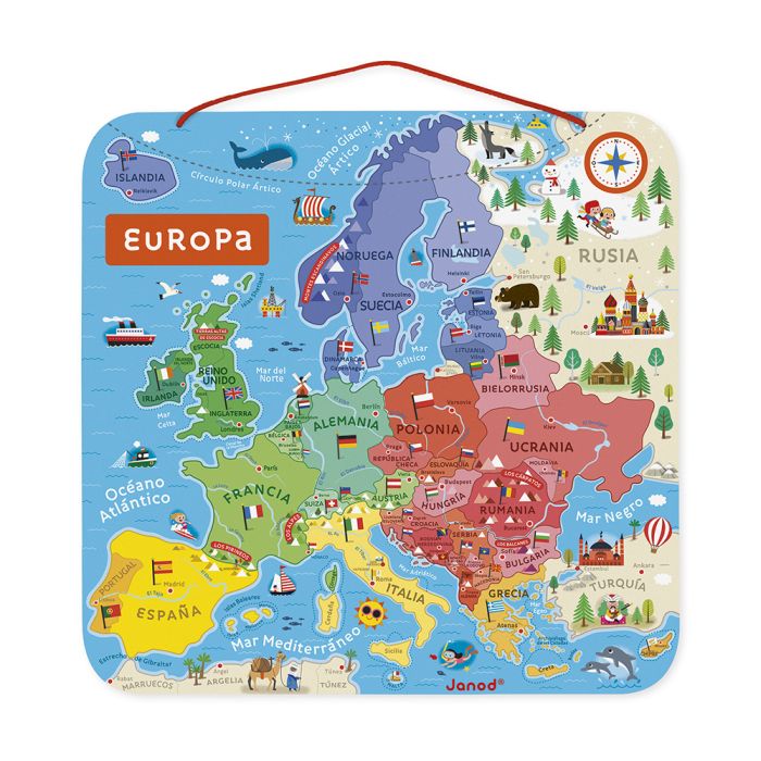 Mapa de Europa Magnético