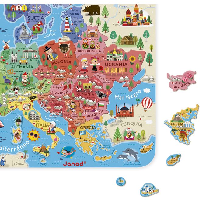 Mapa de Europa Magnético