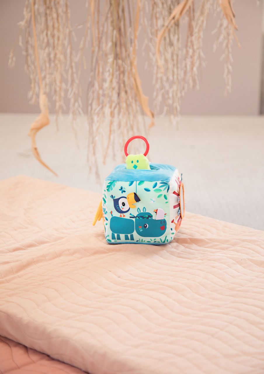 CUBO DE ACTIVIDADES CON SONIDOS DE LA JUNGLA