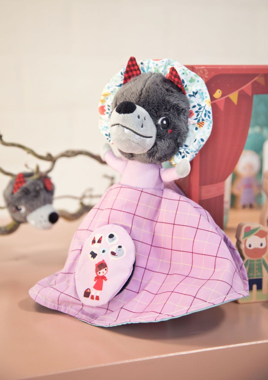 MARIONETA REVERSIBLE CAPERUCITA ROJA