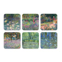Posavasos, juego de 6, el jardín de Monet en Giverny