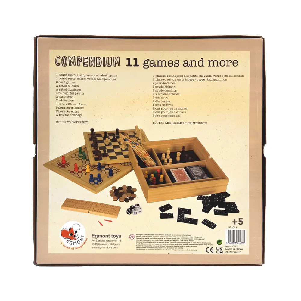 Caja con 11 Juegos Clásicos
