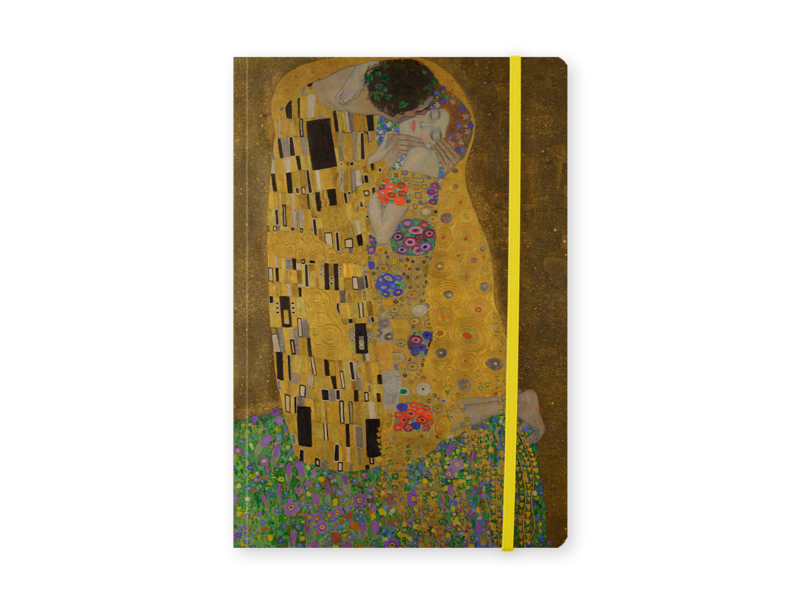 Cuaderno de tapa blanda A5, Gustav Klimt, El beso