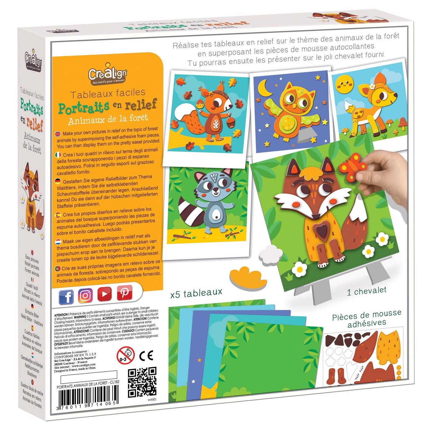 KIT DE RETRATOS «ANIMALES DEL BOSQUE»