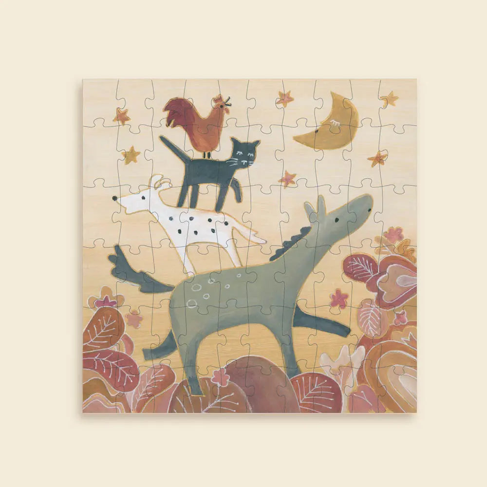 Puzzle Músicos de Bremen 60 Pzs