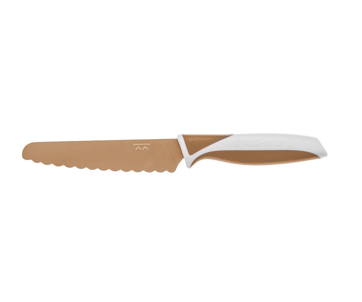 Pack Delantal Infantil Dots Brown + Cuchillo Caramel