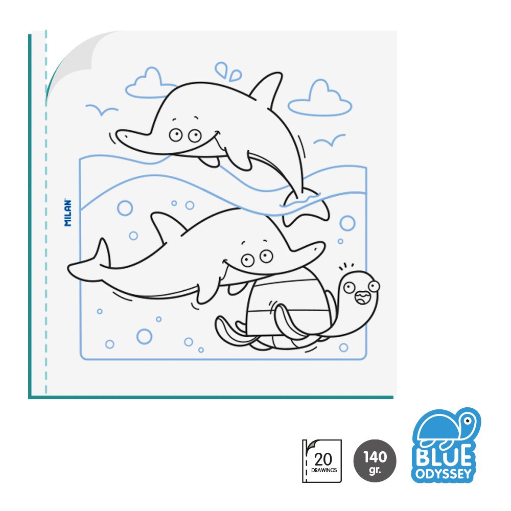 Cuaderno Colorear Blue Odyssey