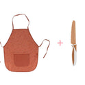 Pack Delantal Infantil Dots Brown + Cuchillo Caramel