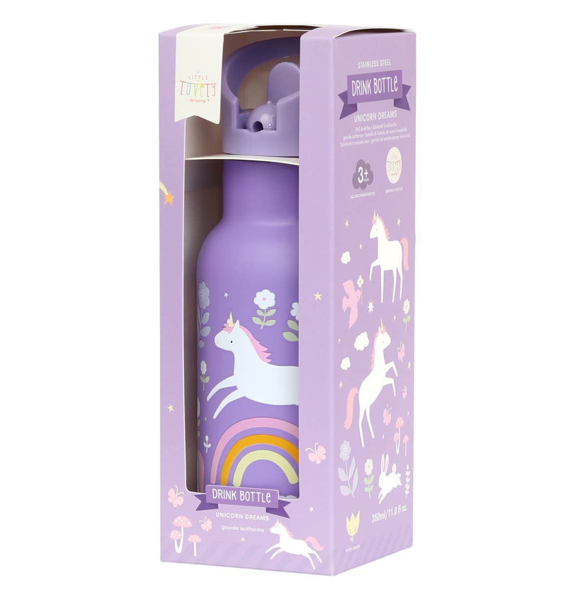 Botella Acero Unicornios 350 ml