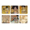 Posavasos, juego de 6, obras maestras de Gustav Klimt