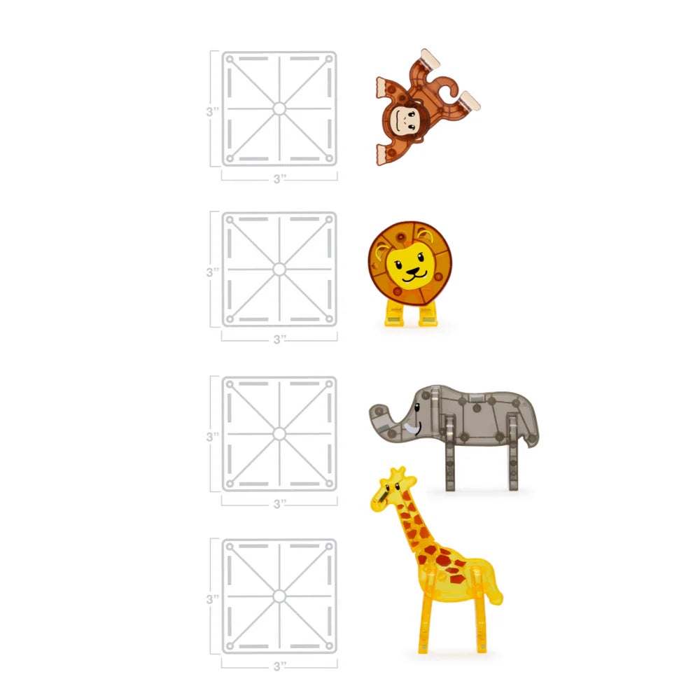 Magna-T Safari Animals 25pcs