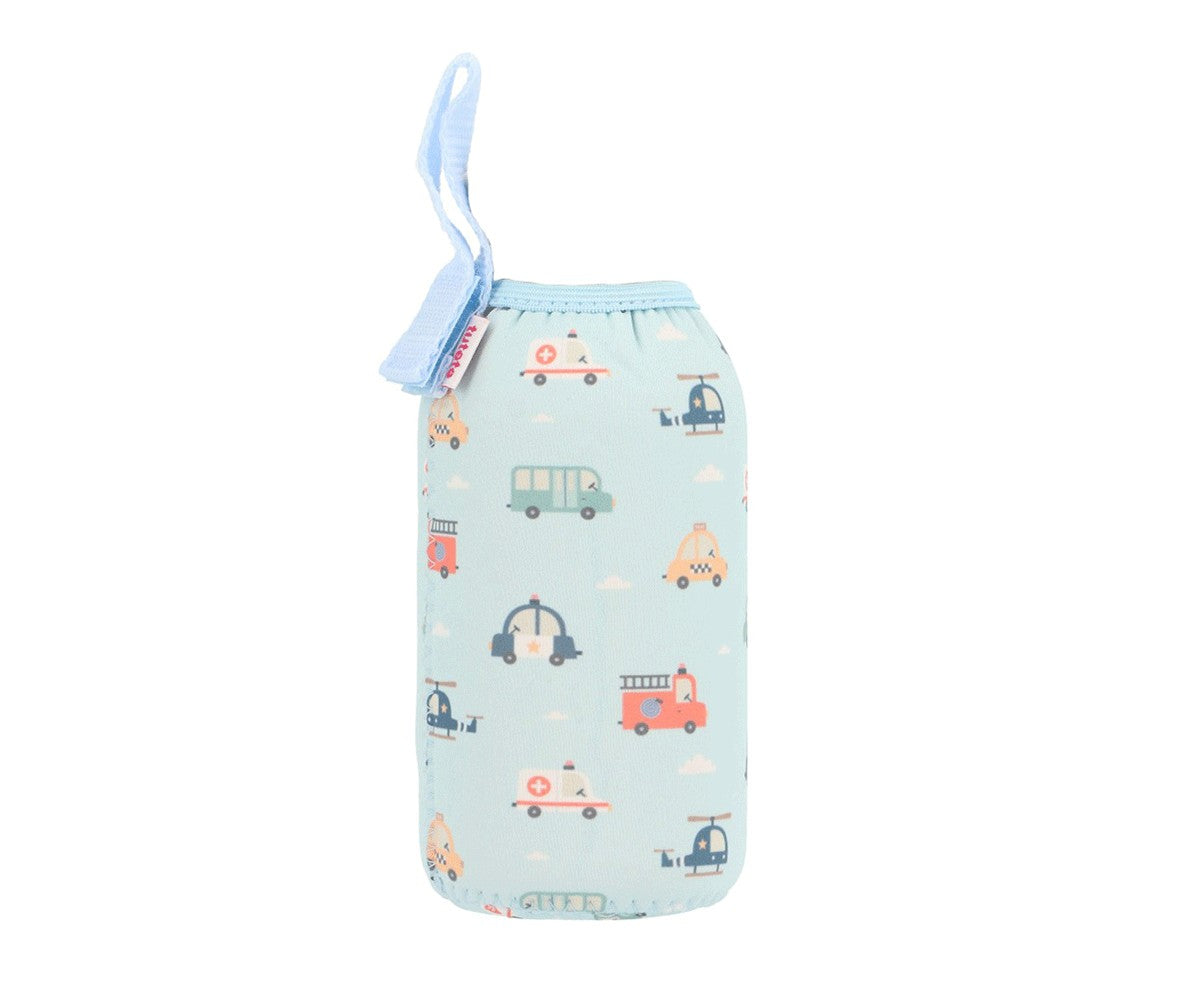 Botella Acero Funda City Cars 500 ml