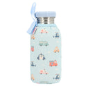 Botella Acero Funda City Cars 500 ml