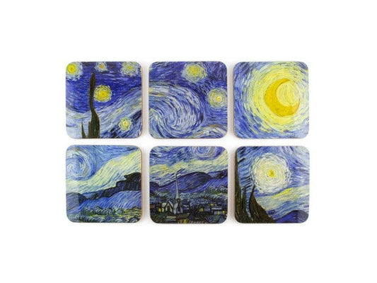 Posavasos, juego de 6, Van Gogh, Starry Night