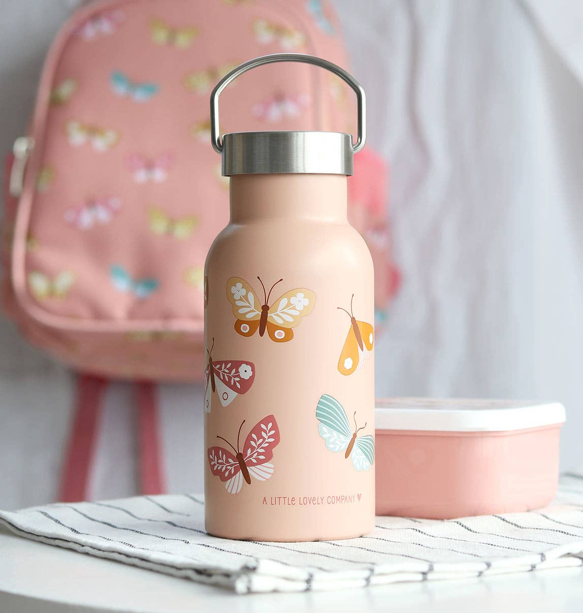 Botella Acero Mariposas 350 ml