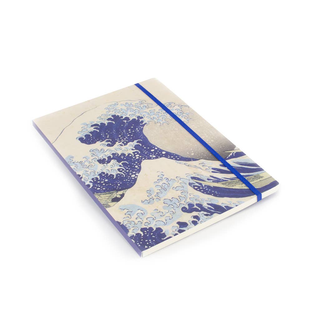 Cuaderno de tapa blanda A5, La gran ola, Hokusai
