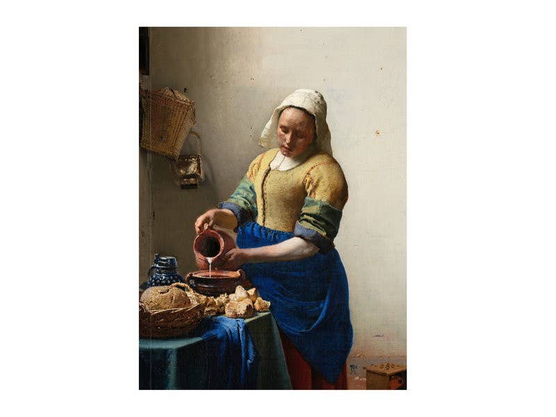 Cuaderno de bocetos de diario de artista, Milkmaid Vermeer