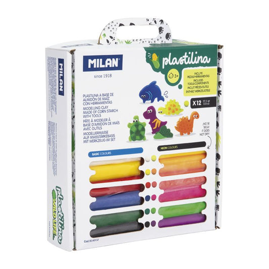 12 Barritas Plastilina Wild Life