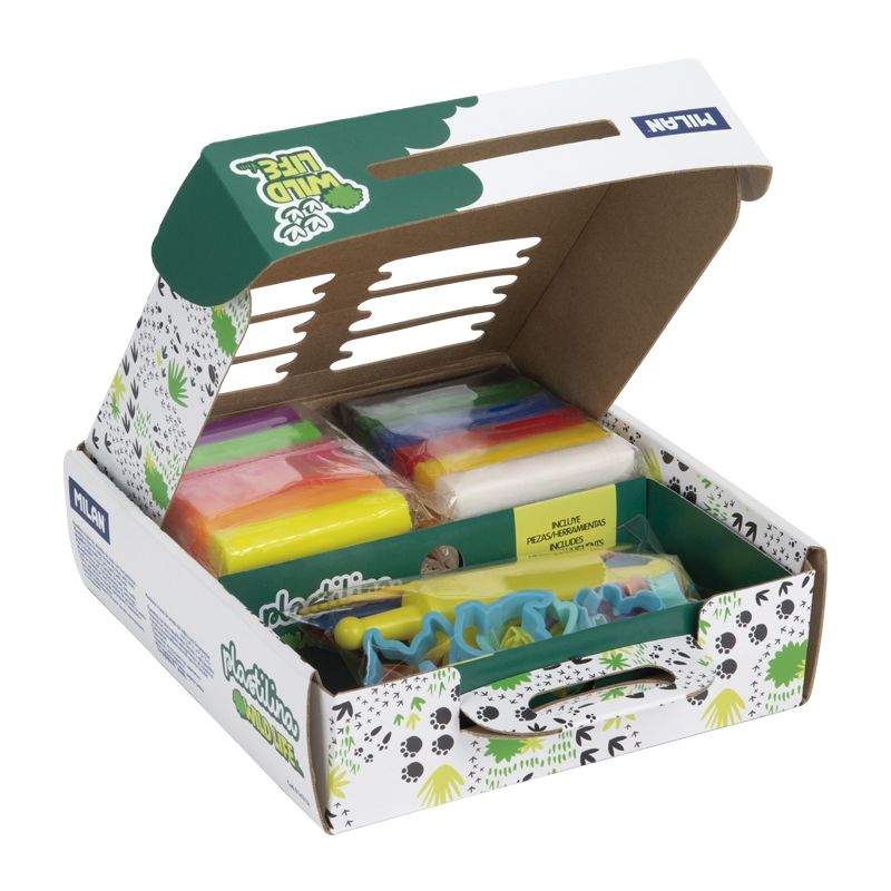12 Barritas Plastilina Wild Life