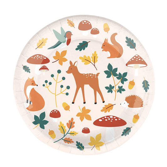 PLATOS ANIMALES DEL BOSQUE / 8 uds.