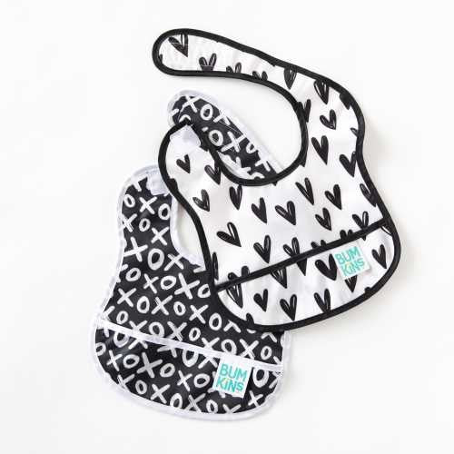 PACK 2 BABEROS STARTER CORAZONES & XOXO