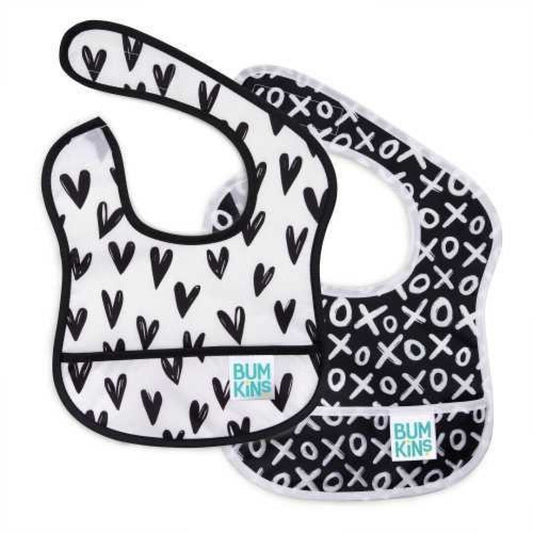 PACK 2 BABEROS STARTER CORAZONES & XOXO