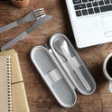 Cubiertos Acero Inox + Funda
