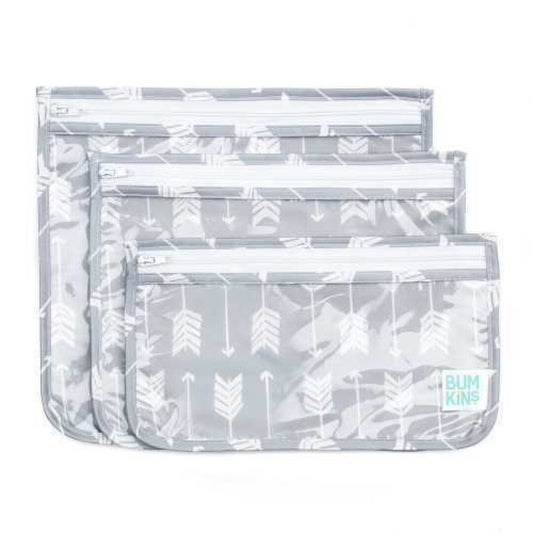 PACK 3 BOLSAS TRANSPARENTES FLECHAS