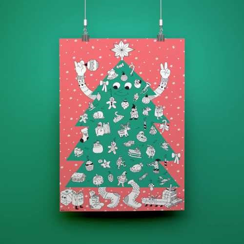 Póster XL - Árbol Navidad
