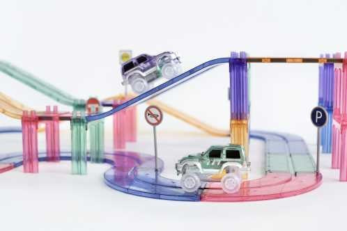 Pista de Carreras Pastel - 80 pz