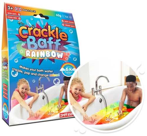 Pack 6 Crackle Baff Rainbow