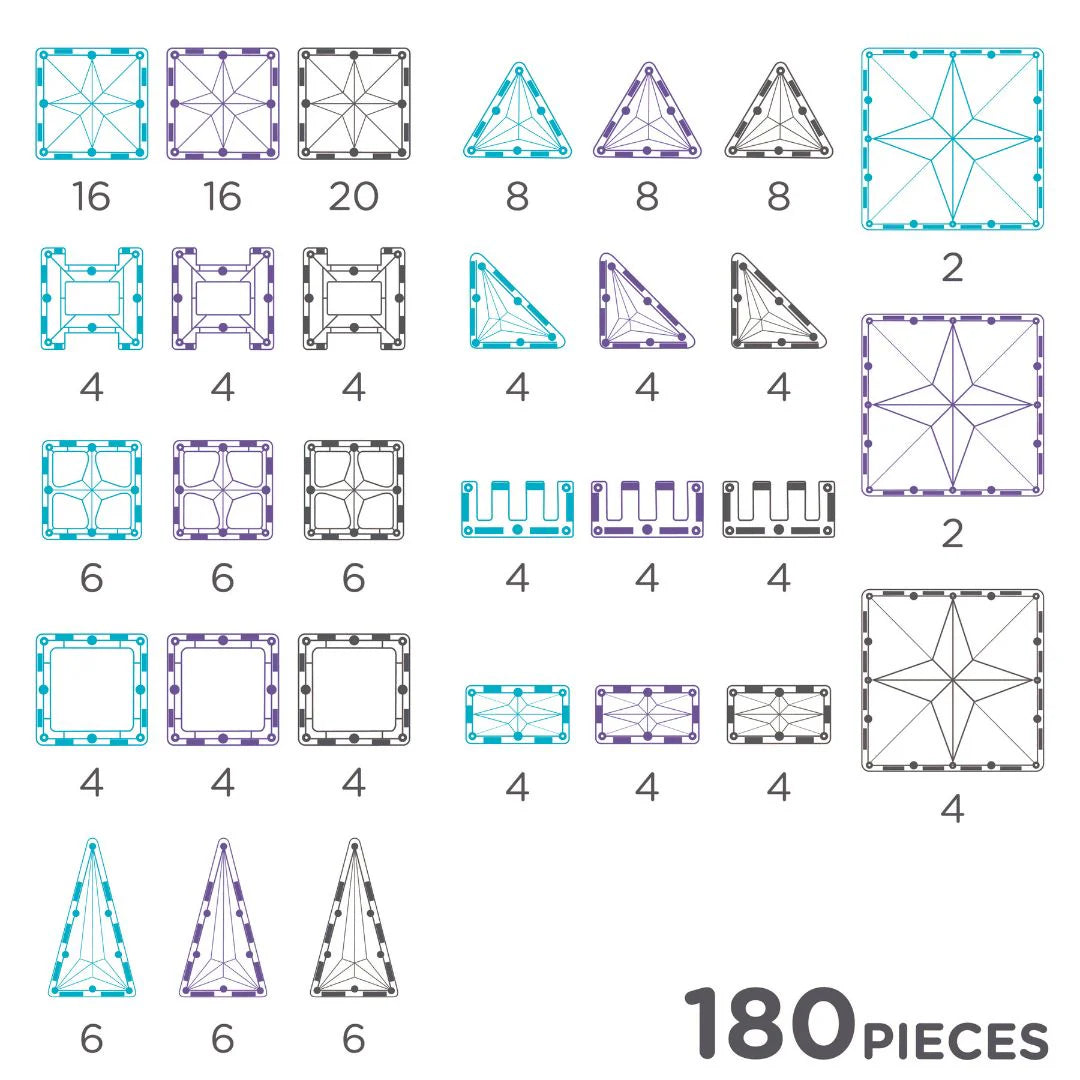 Pack Ice 180 pz - Bloques Magnéticos