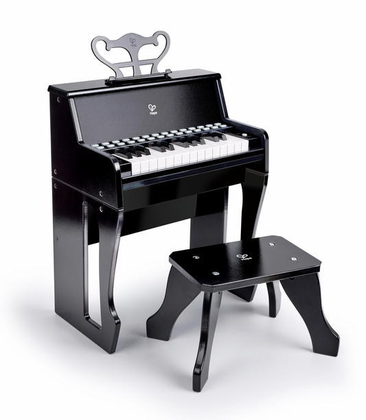 Piano con Taburete Aprende con Luces Negro