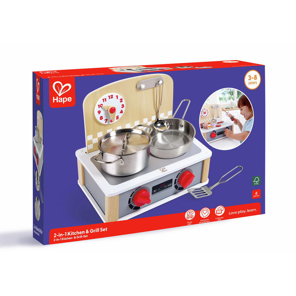 Juego de Cocina y Parrilla 2 en 1