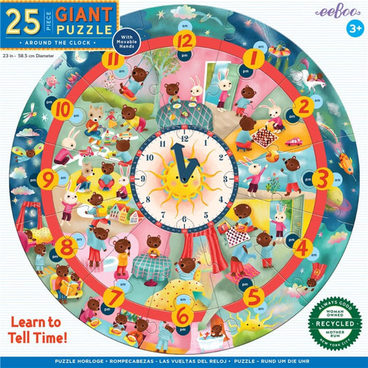 PUZLE GIGANTE ALREDEDOR DEL RELOJ EEBOO