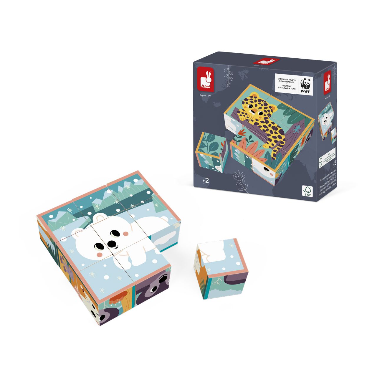 Cubos de Cartón Animales WWF®