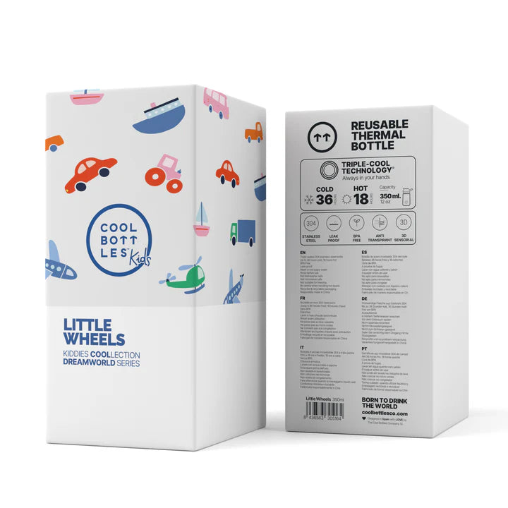 Botella de Agua Little Wheels