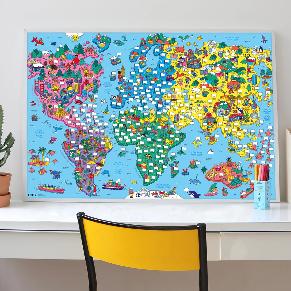 POSTER XL BANDERAS DEL MUNDO