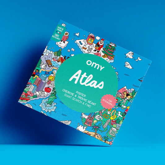 POSTER XL ATLAS + PEGATINAS