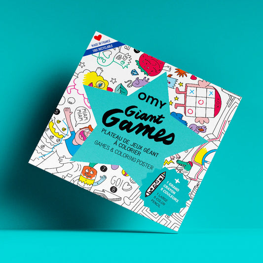 POSTER GAMES PARA COLOREAR + 1 LÁPIZ