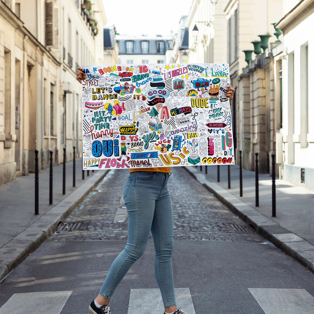 POSTER XL STREET ART + PEGATINAS